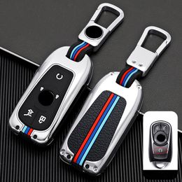 For Buick New and Old Verano Metal Silica gel Folding Key Set Men's All Inclusive Car Key Shell Buckle