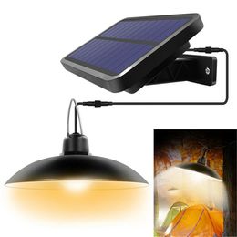 260 Lumen Solar Pendant Light Outdoor Indoor Lamp With Line Warm White/White Lighting For Camping Garden Yard