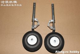 One Pair 160 or 170mm 180 190mm Back Damping Kneeling Landing Gear suitable for for 5-9kg RC Models P51 Aircraft Plane