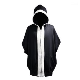 Men's T-Shirts Men Oversized Hooded T Shirt Hip Hop Punk Hiphop Zipper Tee Shirts Mens Vintage Gothic Style Hoodie Nightclub Stage Costume