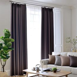 Custom Made Curtain Blackout Living Room Bedroom Window Dressing Shading 85 -95% 250 X 270cm Solid Brown Blue Coffee Green Pink & Drapes