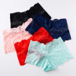 3Pcs Sexy Lace Panties Underwear Woman Comfortable Lingerie Female Intimates Transparent Panty Nylon Women's Underpants Y0823