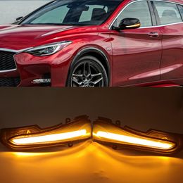 1Pair For Infiniti Q30 Q50 Q60 Q70 QX30 QX50 QX60 QX70 Dynamic Turn Signal LED Side Mirror Indicator Sequential Light