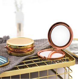 Personalized DIY Photo Mirror Sublimation Mini Compact Makeup Mirrors Outdoor Portable Cosmetics Supplies