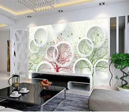 Wallpapers Custom 3d Po Wallpaper Kids Room Mural Red Universe Sky Painting Sofa TV Background Non-woven For Wall