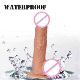 NXY Dildos Real Silicone Rubber Vibration Dildo, Adult Women, Anal Sex Toys and Sucker Manual, Fixed Games, Girls' Pornographic Masturbation1211