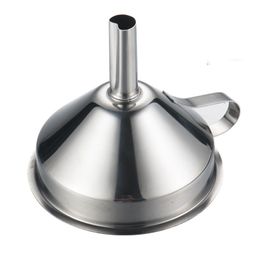 Kitchen Tools Functional Stainless Steel Oil Honey Funnel with Detachable Strainer Philtre for Perfume Liquid Water Tool WLY BH4734