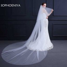 New Arrival white Ivory Long Bridal veil wedding veil Veu de noiva welon Velo voile mariage wedding accessories Cathedral veil X0726