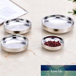 Mirror plate Stainless Steel Seasoning Sauce Dish Dip Bowl Side Plates Butter Sushi Plate Vinegar Dishes Kitchen Saucer plate