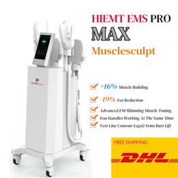 Emslim Machine Muscle Slimming High Intensity Focused Electromagnetic eliminate fat cells tighten muscles in your abs and butt