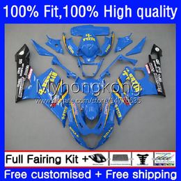 Injection Mould Bodywork For SUZUKI K5 GSX-R1000 1000CC 2005 2006 MOTO Body 26No.82 GSXR 1000 Blue yellow new CC GSXR1000 2005-2006 GSXR-1000 05 06 100% Fit OEM Fairings