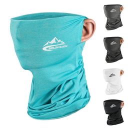 Outdoors Ice Silk Hiking Face Cover Sunscreen UV Protection Breathable Scarves Bandana Balaclava Sports Cycling Bicycle Climbing Caps & Mask