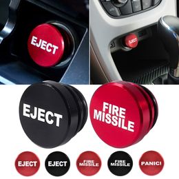 Aluminium EJECT FIRE MISSILE Panic Button Car Cigarette Lighter Plug Cover Fits Most Automotive Vehicles Boats with Standard 12 Volt Power Source