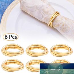 6pcs Serviette Rings Alloy Napkin Holder West Dinner Towel Napkin Buckle Ring Party Decoration Table Decoration Accessories1