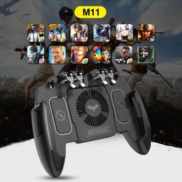 Six Finger PUBG Mobile Game Controller Gamepad Trigger Aim Button L1R1 Joystick Android with Cooler Cooling Fan