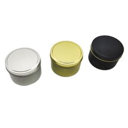 Aromatherapy Candle Jars 4oz with Lids Mini Tin Box Sealed Jar Packing Boxes Jewellery Candy Storage Cans Coin Earrings Headphones Holder