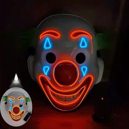 K-STAR Joack Clown EL Luminous Style Halloween Mask Flash Props Drop