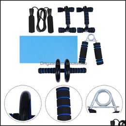 Yoga Outfits Exercise Fitness Wear Athletic Outdoor Apparel Sports & Outdoors1 Practical Sturdy Premium Home Abs Wheel Roller Set Jump Handl