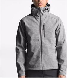 Men's Fleece hooded Apex Bionic north Jackets SoftShell Jacket Fashion Outdoor Windproof Waterproof Climbing outwear bla