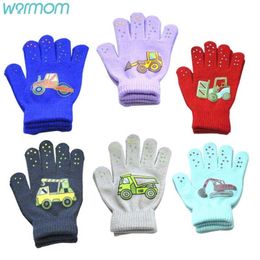 Warmom Children Gloves Winter Baby Boys Girls Warm Gloves Infant Baby Mittens Children Toddler Kids Full Finger Mittens 211023