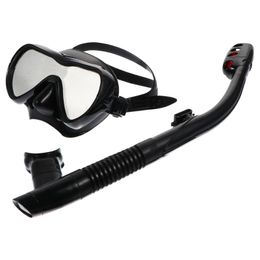 Swim Wear 1 Set Silicone Snorkelling Mask And Snorkel Kit Adults Full Dry Gear