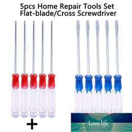 5Pcs Metal Home Repair Tools Set Small Precision Flat-blade/Cross Screwdriver 125mm