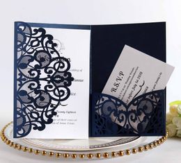 Elegant Laser Cut Wedding Invitation Cards Greeting Card Customise Business Birthday With RSVP Cards Decor Party Supplies