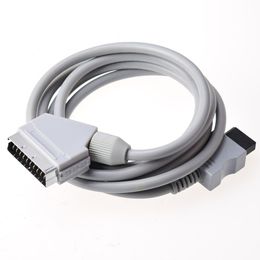 1.8m RGB Scart Video HD HDTV AV Cable Cord Lead Adapter Replacement For Wii / WiiU DHL FEDEX EMS FREE SHIP