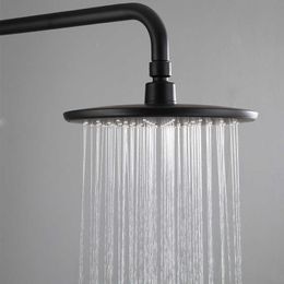 BECOLA matte balck shower head bathroom ABS plastic shower faucet fashion BLACK rainfall shower nozzle 210724