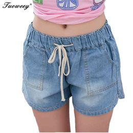 7XL spring fashion shorts women denim female solid blue short Jeans hole Style plus size for a 210719
