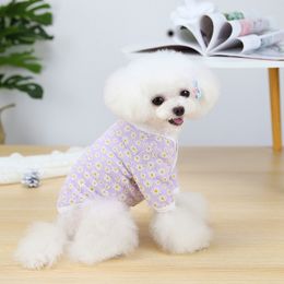 Puppy Dog Apparel pets clothes winter pet supplies love daisy cardigan