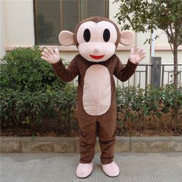 Mascot Costumes Naughty Monkey Mascot Costume Fancy Mascotte Cartoon Appearl Halloween Birthday