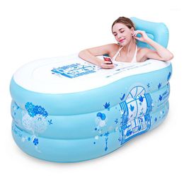 Bathing Tubs & Seats Simple Household Inflatable Bathtub Adult Tub Bath Barrel Collapsible Sauna Thickening Insulation Large Body