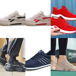 5ZGE 2021 men women running shoes platform trainers beige black grey triple white 334 outdoor sports sneakers size 39-44