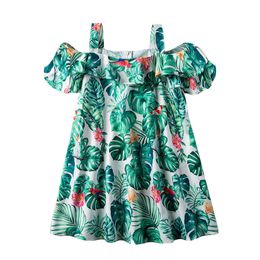 Girls Princess Dresses Summer Short Sleeve Casual Girls Clothing Toddler Girls Party Dresses Children Clothes Kids Outfits Q0716