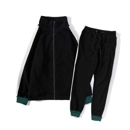 Man Clothes mens Sweat Suit spring Autumn Long Sleeved Two-piece Set Fall Tracksuit Jogging Jackets+pants