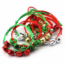 Christmas Bell Necklace Bracelet Party Favour Christmas Family Decorations Pendant Child Cross Bells Necklaces