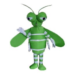 High quality Green Mosquito Mascot Costume Halloween Christmas Cartoon Character Outfits Suit Advertising Leaflets Clothings Carnival Unisex Adults Outfit