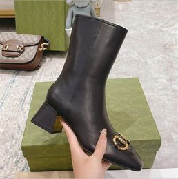 Классические женские повседневные ботинки мода Martin Boot женщина теплые кожаные туфли высококачественные дамы дизайнерский рыцарь пинетки P90555