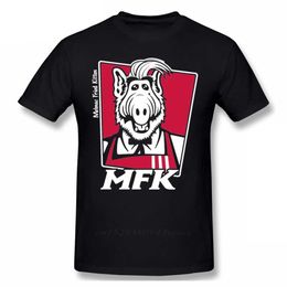 Funny Melmac Fried Kitten Alf Tee Shirt Harajuku Unisex Cartoon Graphic Print T 100% Cotton Plus Size T- 210629