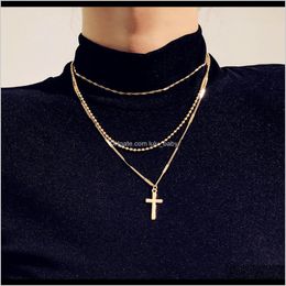 S862 Europe Fashion Jewelry Womens Multilayer Chains Ladies Sweater Ddlet Necklaces Uzl2Y