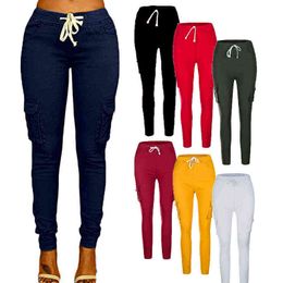 Yvlvol High Waist Straight Trousers Women Solid Colour Casual sweatPants Loose plus size 4XL Joggers pants female Y211115