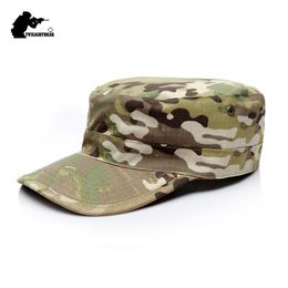 Berets 58/59/60cm Army Camouflage Military Caps Shako High Quality Thickened US RU German Soldier Cap Hat KM02