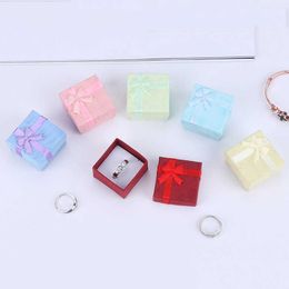 Cloud 4 * 4 Heaven and earth cover jewelry boxes small box cases Ring Earring box white inner core sponge jewelry packing box