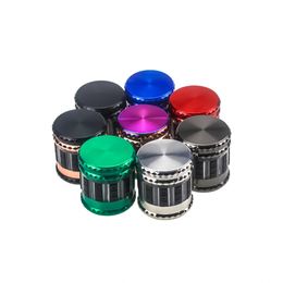 63MM Metal Grinders Concave Herb Spice Mill Food Crusher Zinc Alloy Diamond Shape Style Chamfer Sides 100pcs up