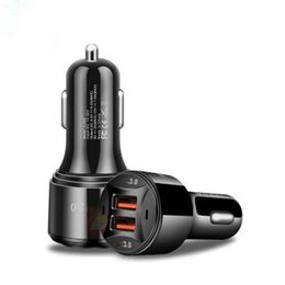 Dual QC 3.0 Quick Charger 2 Port USB Car Charger for Samsung Fast Car Charging for Xiaomi iPhone QC3.0 Mobile Phone USB Chargers
