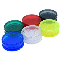 2021 Cheap 2.63 Inch clear Acrylic Herb Grinders 3-Parts Plastic Herb Grinders Smoke Herb Grinders Fress