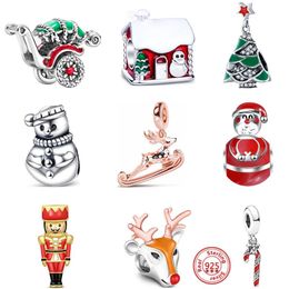 Sug Jasmin   Juego de árbol de Navidad charms Beads para pulseras regalos