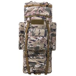 Outdoor 100L Large Capacity Tactical Climbing Backpacks Waterproof Nylon Travel Sport Hiking Climbing Camping Bags Men Mochila Q0721