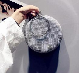 2022 HBP Golden Diamond Evening Chic Pearl Round Shoulder Bags for Women 2020 New Handbags Wedding Party Clutch Purse A007